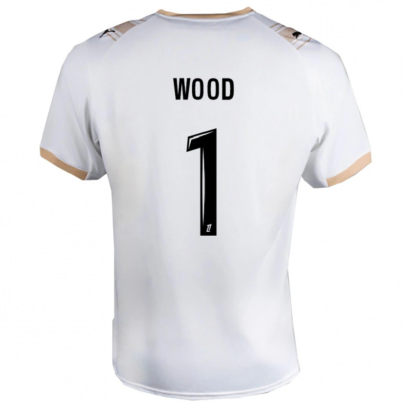 Danxen Kid Mackenzie Wood #1 White Black Away Jersey 2025/26 T-Shirt