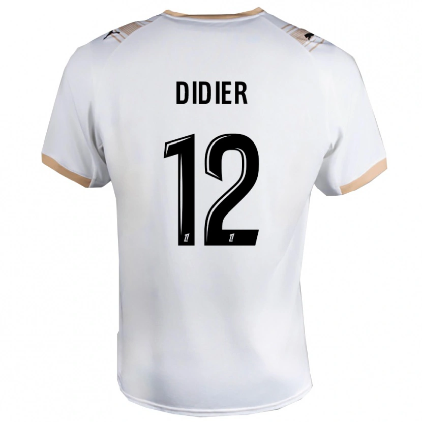 Danxen Kid Haïlé Didier #12 White Black Away Jersey 2025/26 T-Shirt