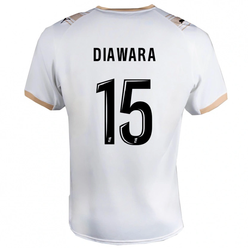 Danxen Kid Lamine Diawara #15 White Black Away Jersey 2025/26 T-Shirt
