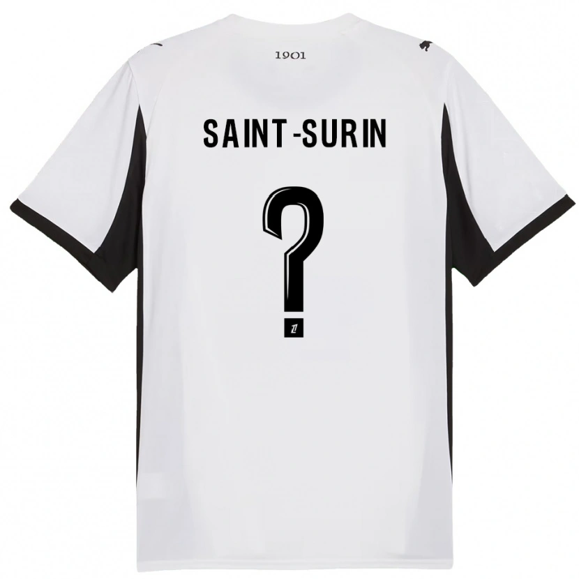 Danxen Kid Rio Saint-Surin #0 White Black Away Jersey 2025/26 T-Shirt