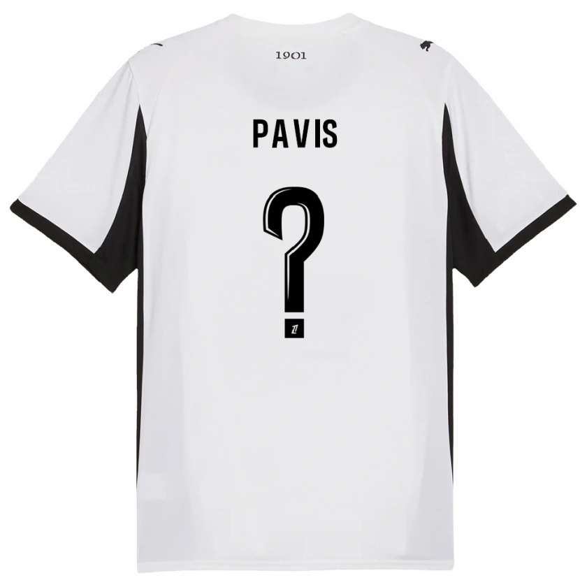Danxen Kid Robin Pavis #0 White Black Away Jersey 2025/26 T-Shirt