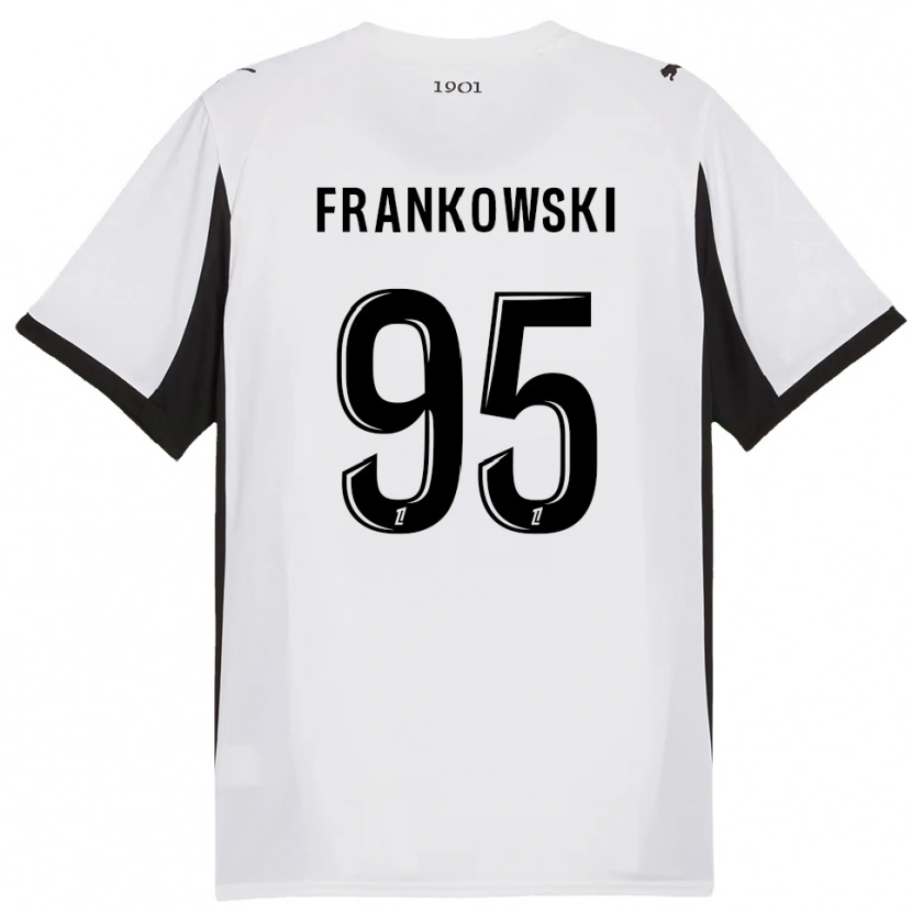 Danxen Kid Przemyslaw Frankowski #95 White Black Away Jersey 2025/26 T-Shirt