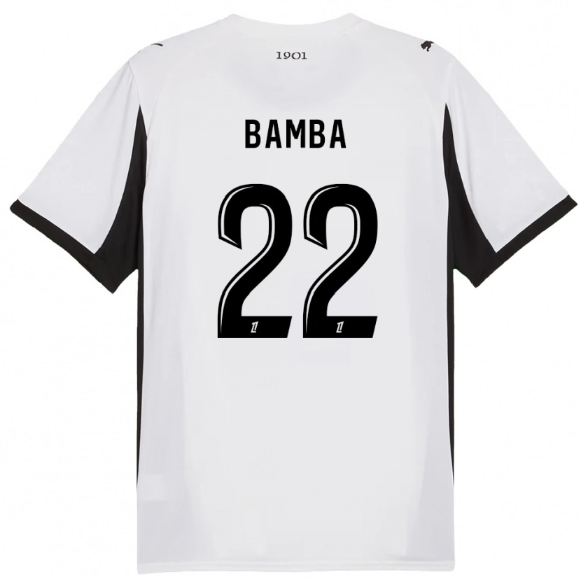 Danxen Kid Rayan Bamba #22 White Black Away Jersey 2025/26 T-Shirt
