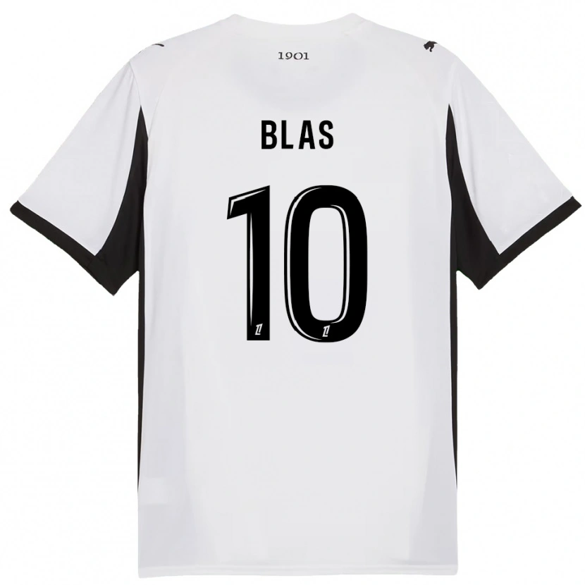 Danxen Kid Ludovic Blas #10 White Black Away Jersey 2025/26 T-Shirt