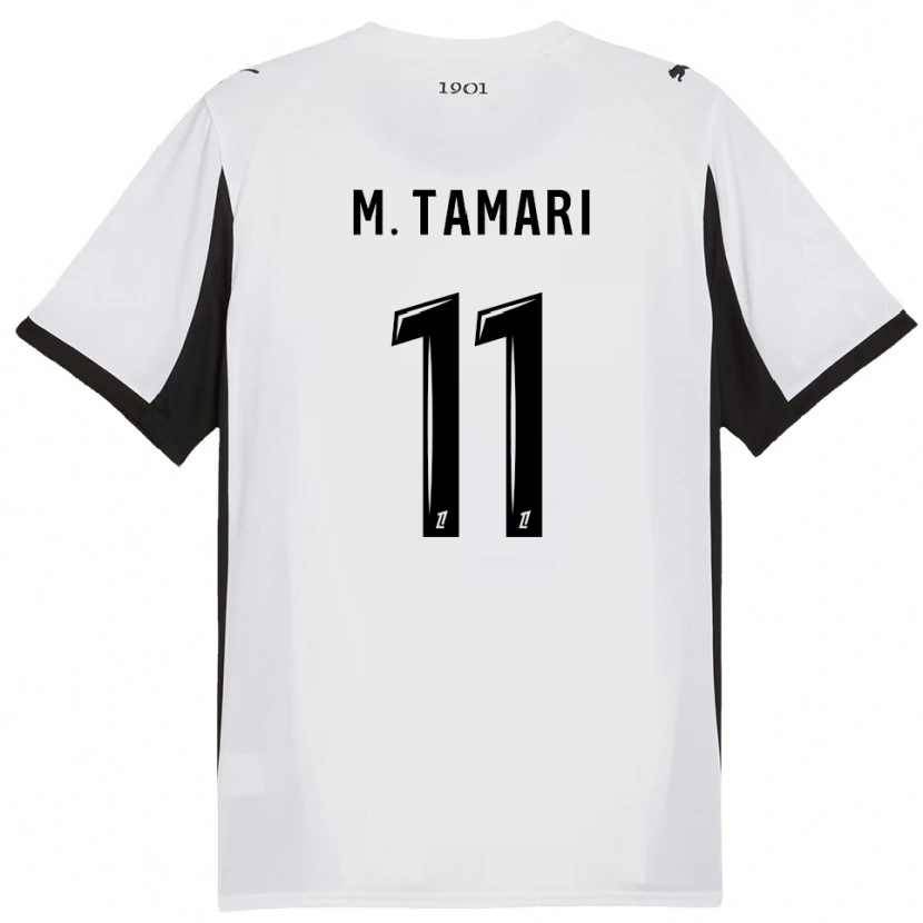 Danxen Kid Mousa Tamari #11 White Black Away Jersey 2025/26 T-Shirt