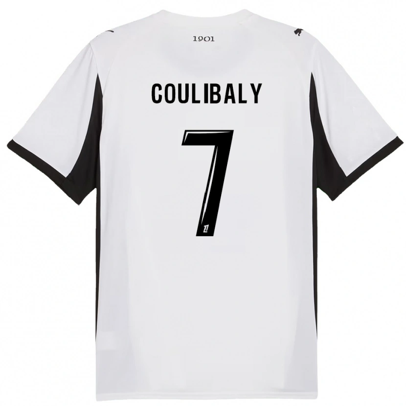 Danxen Kid Boukary Coulibaly #7 White Black Away Jersey 2025/26 T-Shirt