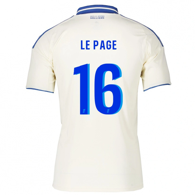 Danxen Kid Manon Le Page #16 Champagne Blue Away Jersey 2025/26 T-Shirt
