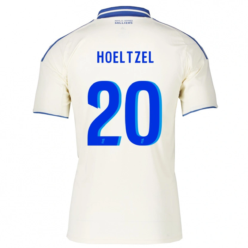 Danxen Kid Mégane Hoeltzel #20 Champagne Blue Away Jersey 2025/26 T-Shirt