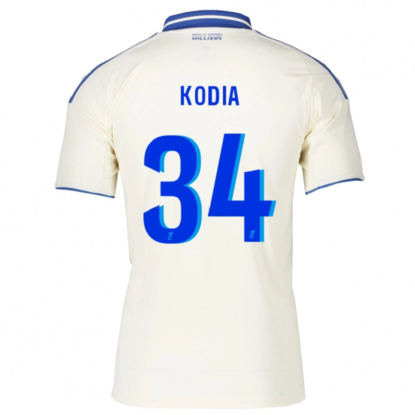 Danxen Kid Ghianny Kodia #34 Champagne Blue Away Jersey 2025/26 T-Shirt