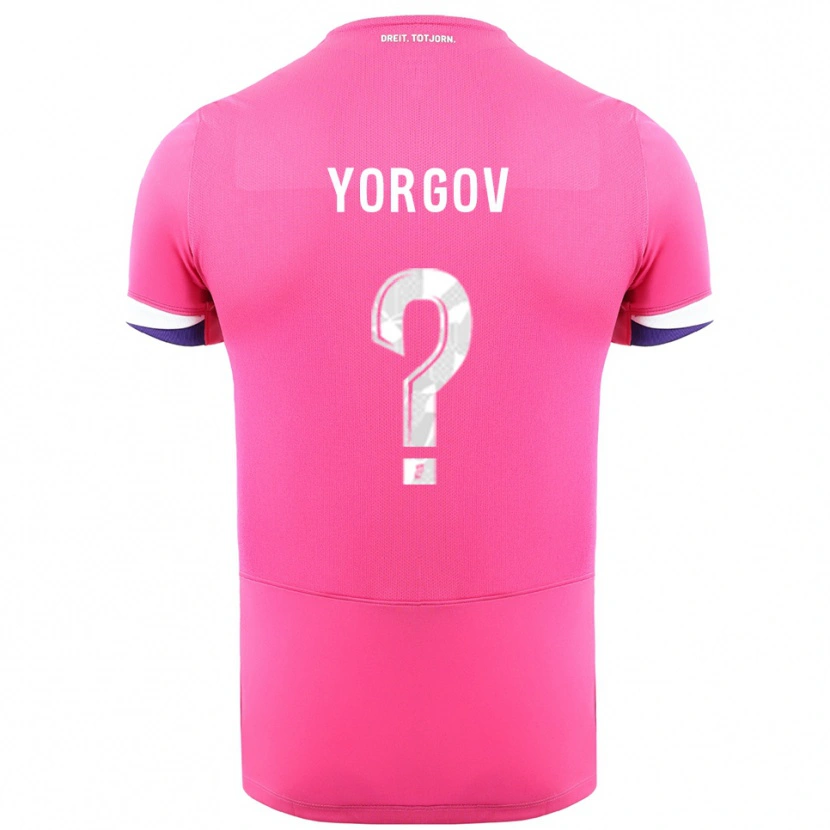 Danxen Kid Aleksandar Yorgov #0 Pink White Away Jersey 2025/26 T-Shirt