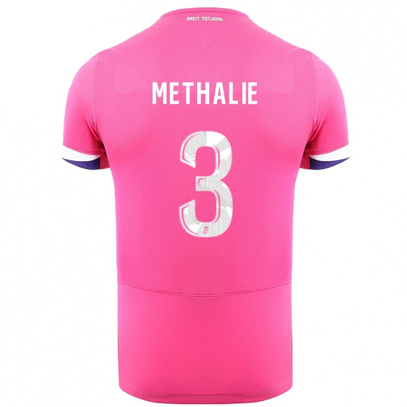 Danxen Kid Dayann Methalie #3 Pink White Away Jersey 2025/26 T-Shirt
