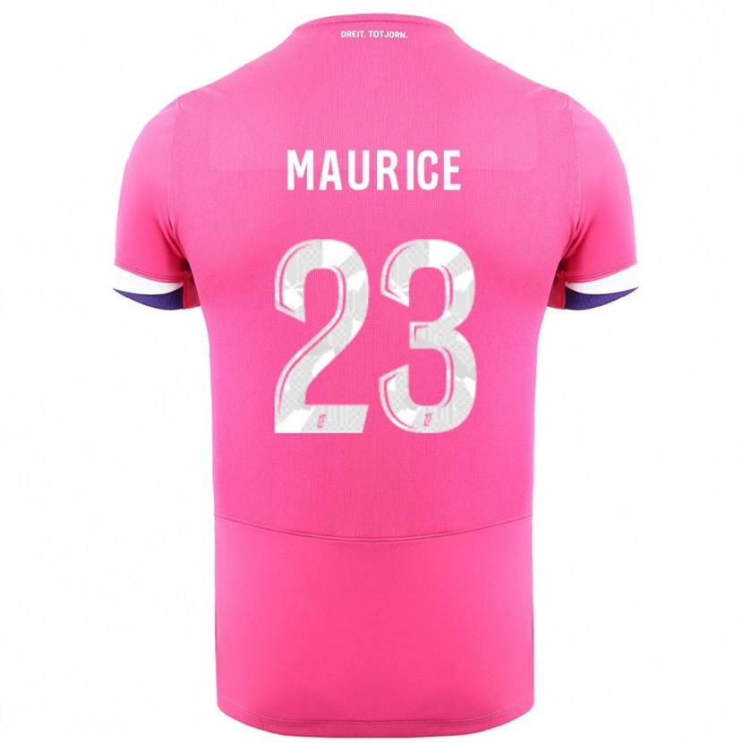 Danxen Kid Sandra Maurice #23 Pink White Away Jersey 2025/26 T-Shirt