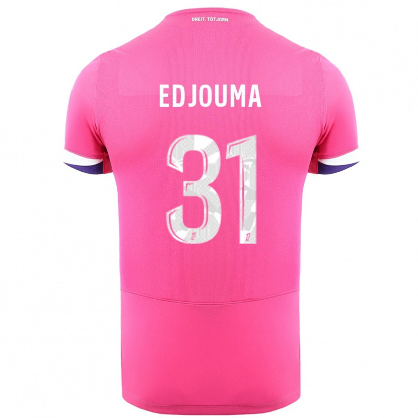Danxen Kid Noah Edjouma #31 Pink White Away Jersey 2025/26 T-Shirt