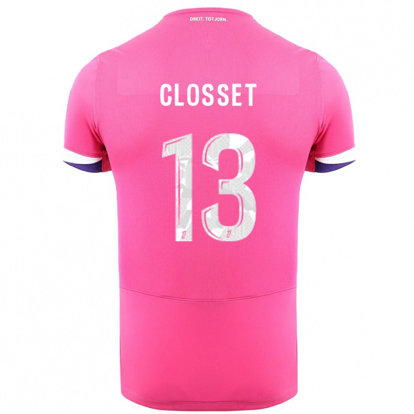 Danxen Kid Océane Closset #13 Pink White Away Jersey 2025/26 T-Shirt