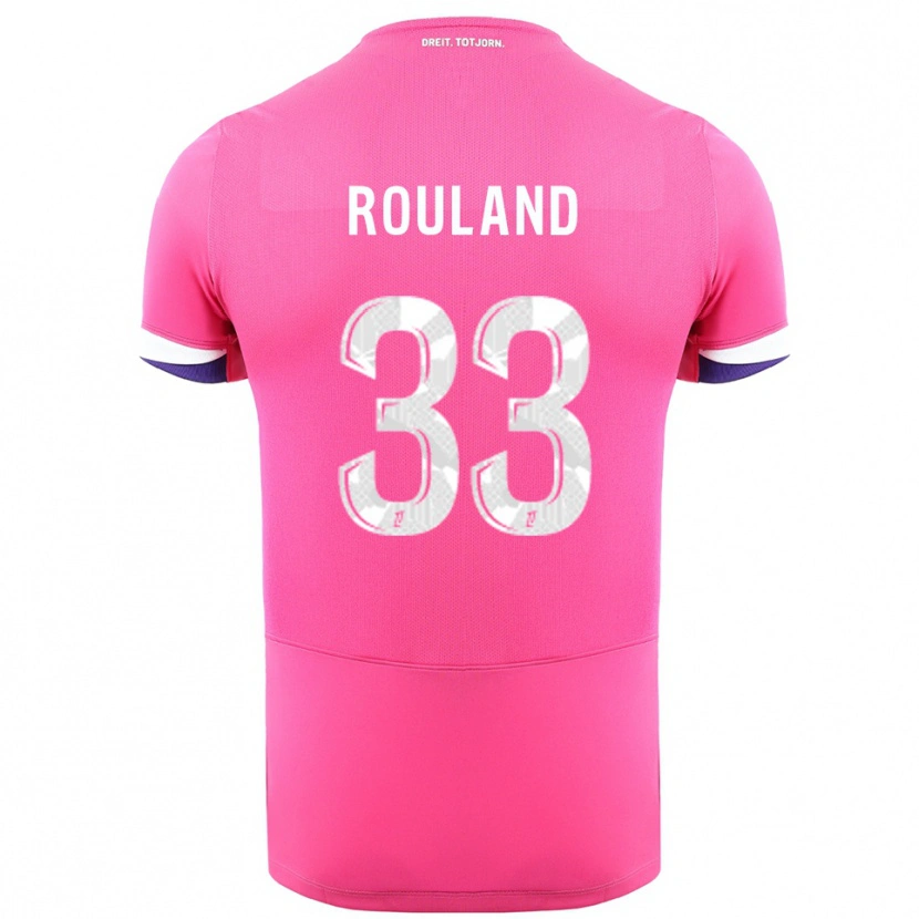 Danxen Kid Prune Rouland #33 Pink White Away Jersey 2025/26 T-Shirt