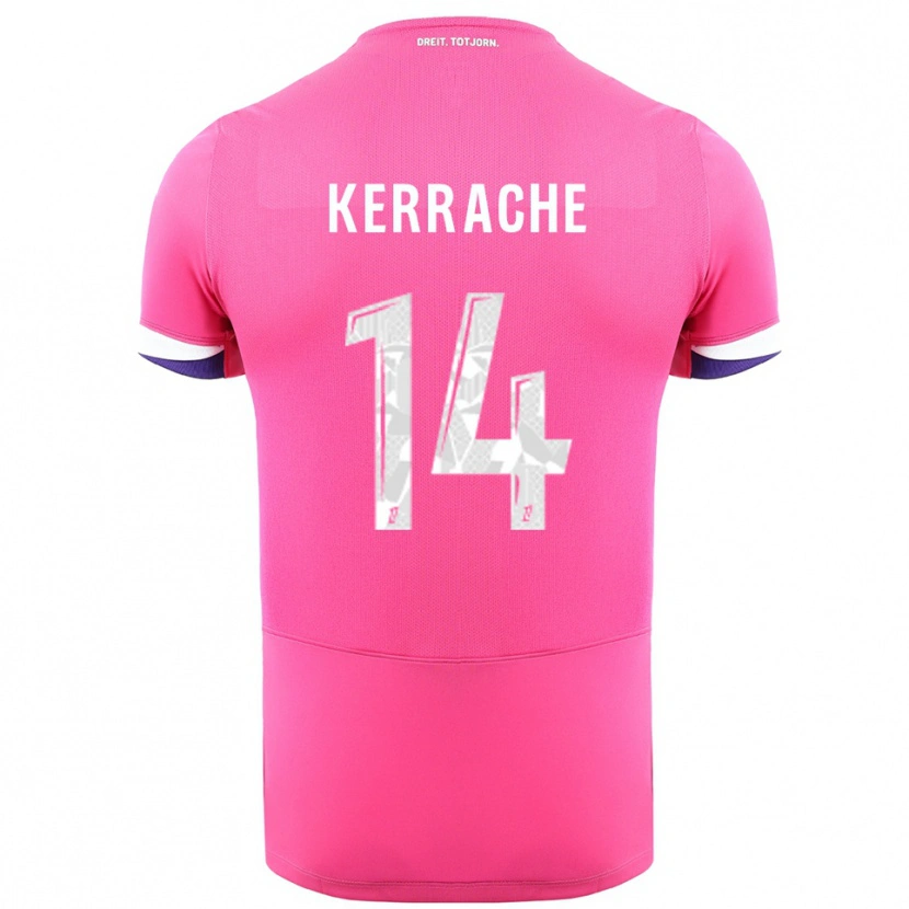 Danxen Kid Marina Kerrache #14 Pink White Away Jersey 2025/26 T-Shirt