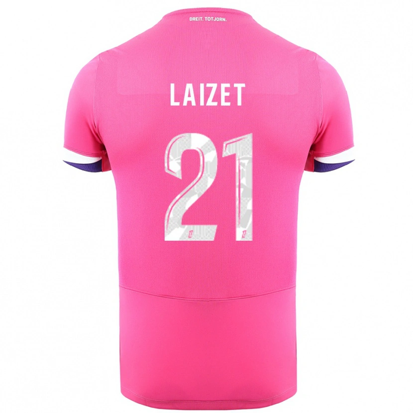 Danxen Kid Emma Laizet #21 Pink White Away Jersey 2025/26 T-Shirt