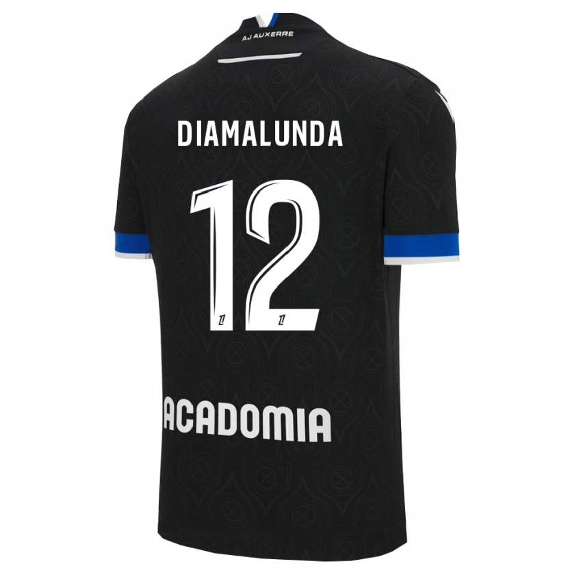 Danxen Kid Evan Diamalunda #12 Black White Away Jersey 2025/26 T-Shirt