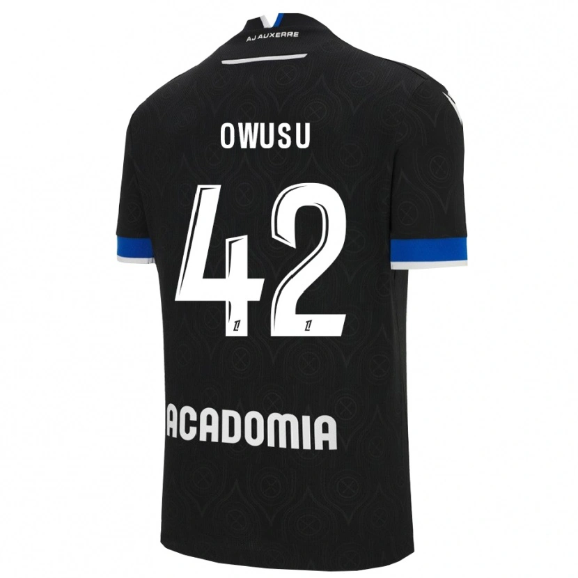 Danxen Kid Elisha Owusu #42 Black White Away Jersey 2025/26 T-Shirt