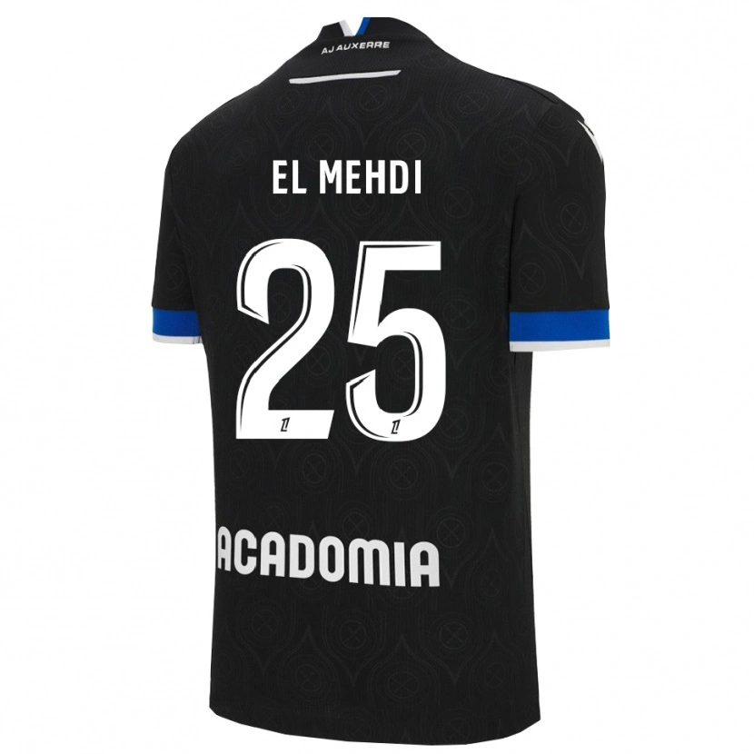 Danxen Kid Chihab El Mehdi #25 Black White Away Jersey 2025/26 T-Shirt