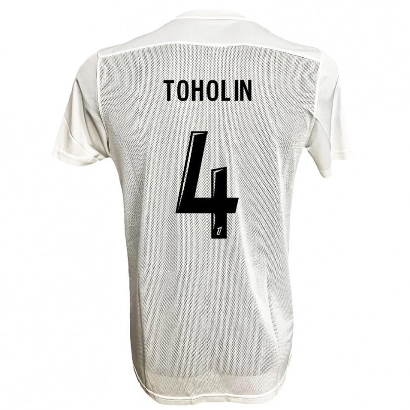 Danxen Kid Abdine Toholin #4 Black White Away Jersey 2025/26 T-Shirt
