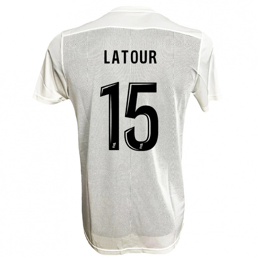 Danxen Kid Léo Latour #15 Black White Away Jersey 2025/26 T-Shirt