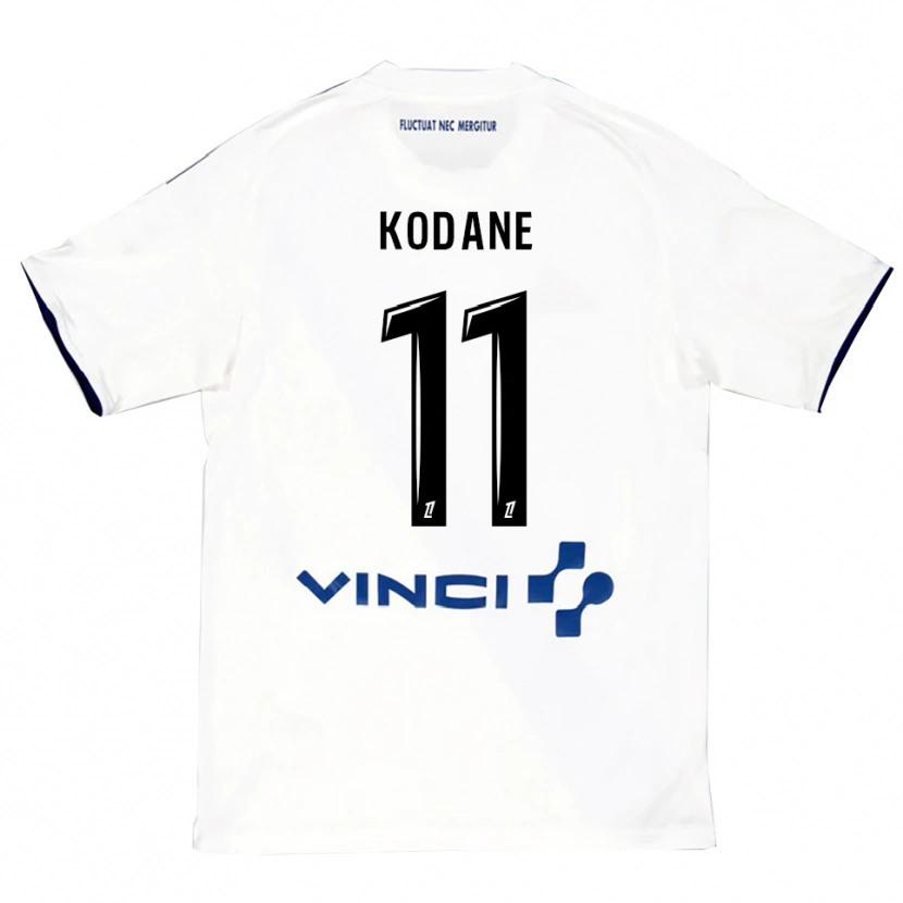 Danxen Kid Lionel Kodane #11 White Blue Away Jersey 2025/26 T-Shirt