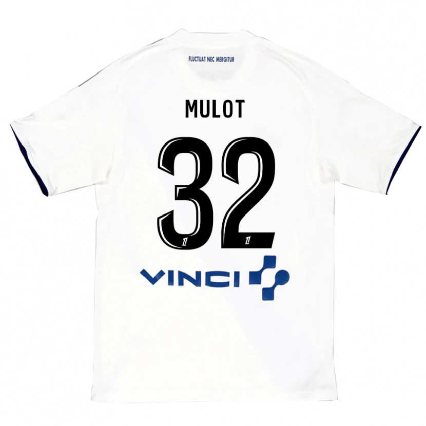 Danxen Kid Marie Mulot #32 White Blue Away Jersey 2025/26 T-Shirt