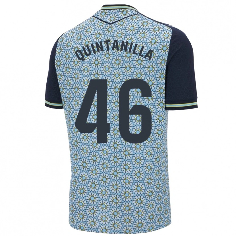Danxen Kid Rubén Quintanilla #46 Blue Navy Away Jersey 2025/26 T-Shirt