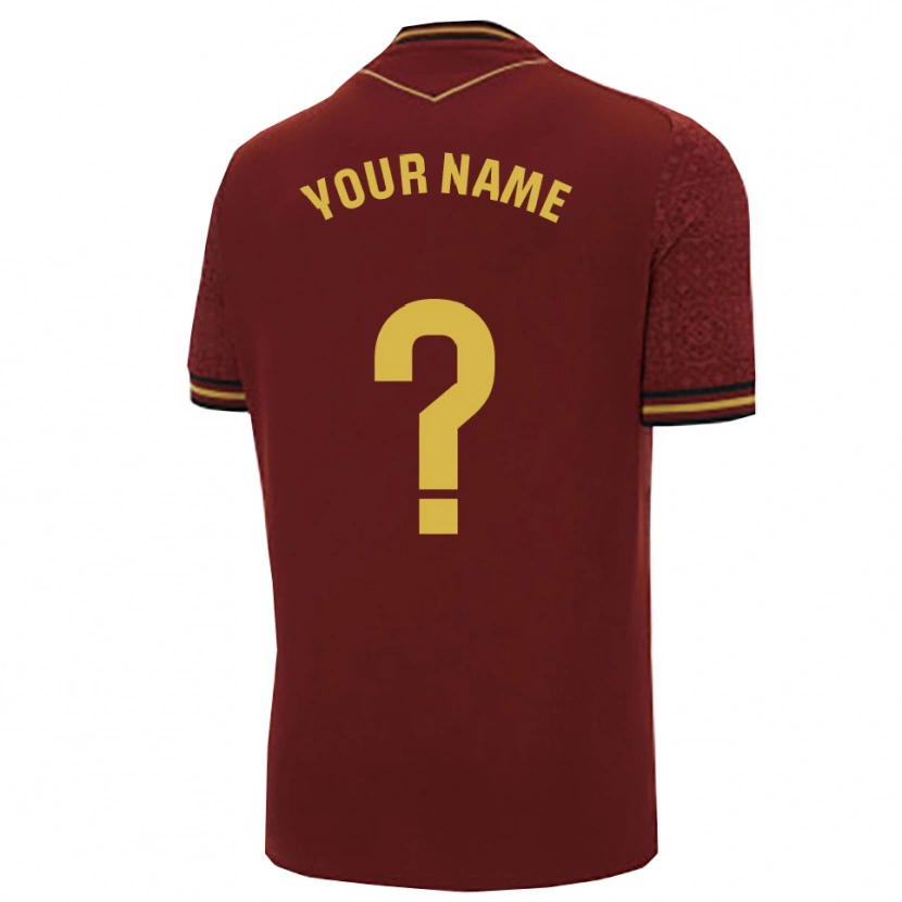 Danxen Kid Your Name #0 Burgundy Gold Away Jersey 2025/26 T-Shirt