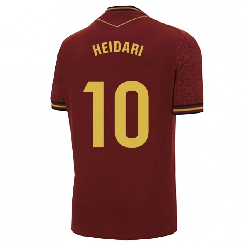 Danxen Kid Arman Heidari #10 Burgundy Gold Away Jersey 2025/26 T-Shirt