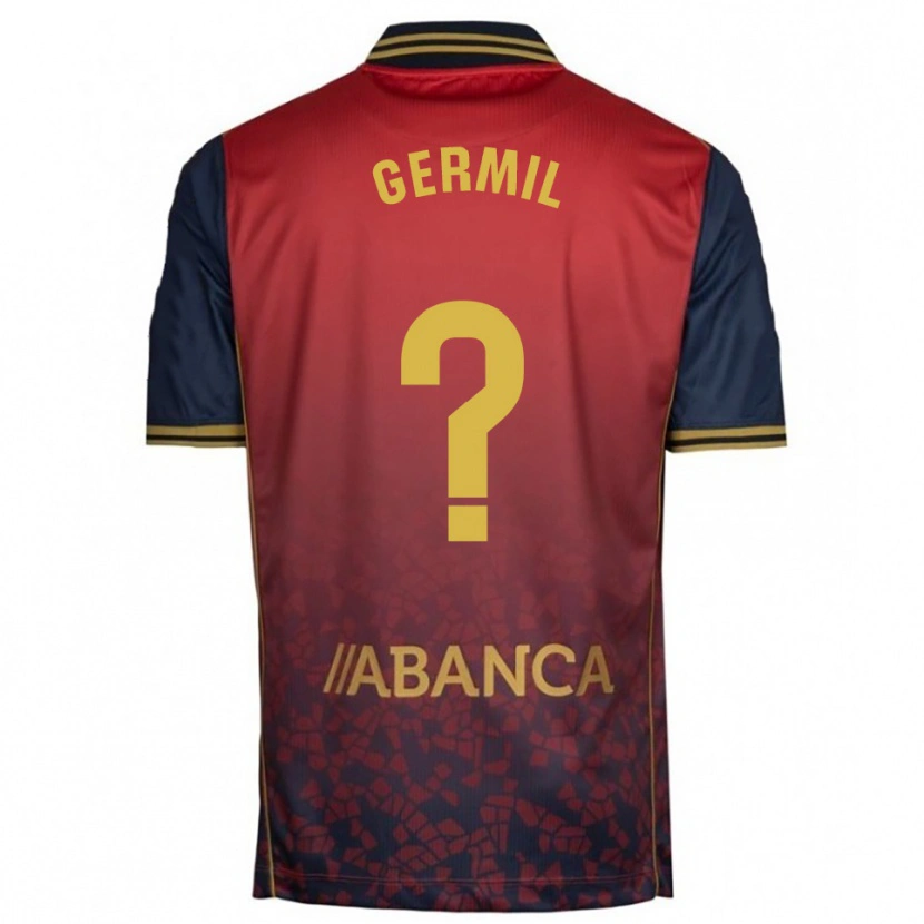 Danxen Kid Darío Germil #0 Red Navy Away Jersey 2025/26 T-Shirt
