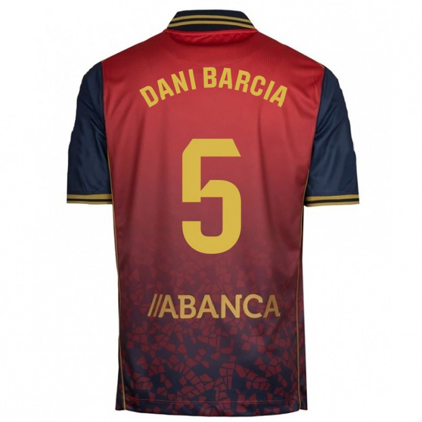 Danxen Kid Dani Barcia #5 Red Navy Away Jersey 2025/26 T-Shirt