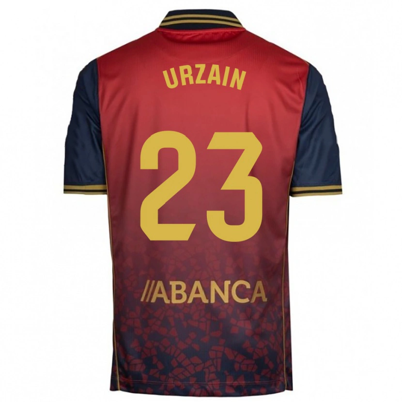 Danxen Kid Fabián Urzain #23 Red Navy Away Jersey 2025/26 T-Shirt