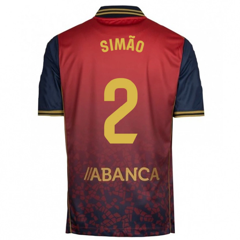 Danxen Kid Iano Simão #2 Red Navy Away Jersey 2025/26 T-Shirt