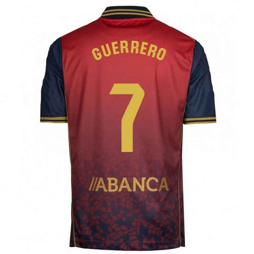 Danxen Kid Adrián Guerrero #7 Red Navy Away Jersey 2025/26 T-Shirt