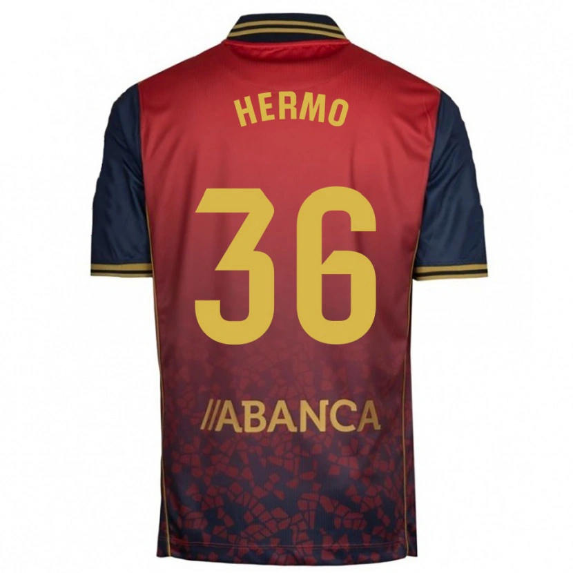 Danxen Kid Mario Hermo #36 Red Navy Away Jersey 2025/26 T-Shirt