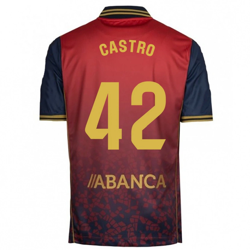Danxen Kid Lucas Castro #42 Red Navy Away Jersey 2025/26 T-Shirt