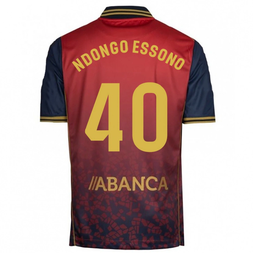 Danxen Kid Rodrigue Essono #40 Red Navy Away Jersey 2025/26 T-Shirt