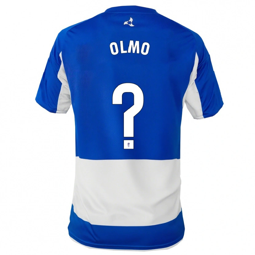 Danxen Kid Ismael Olmo #0 Blue White Away Jersey 2025/26 T-Shirt