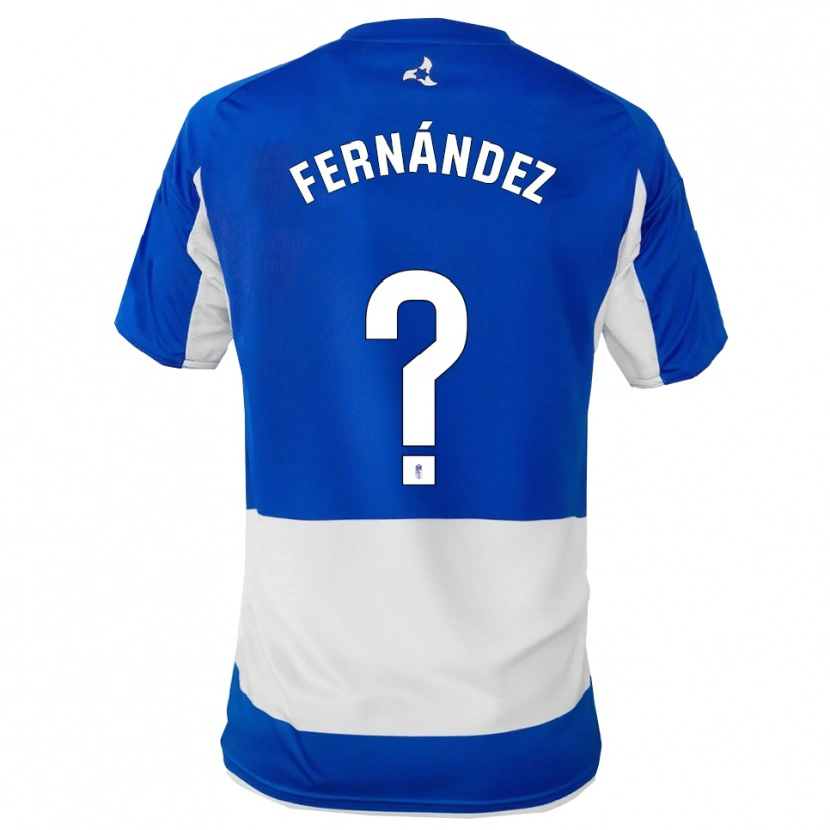 Danxen Kid Iker Fernández #0 Blue White Away Jersey 2025/26 T-Shirt