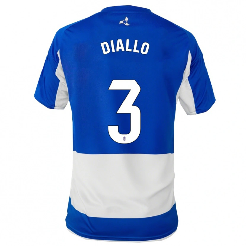Danxen Kid Baïla Diallo #3 Blue White Away Jersey 2025/26 T-Shirt