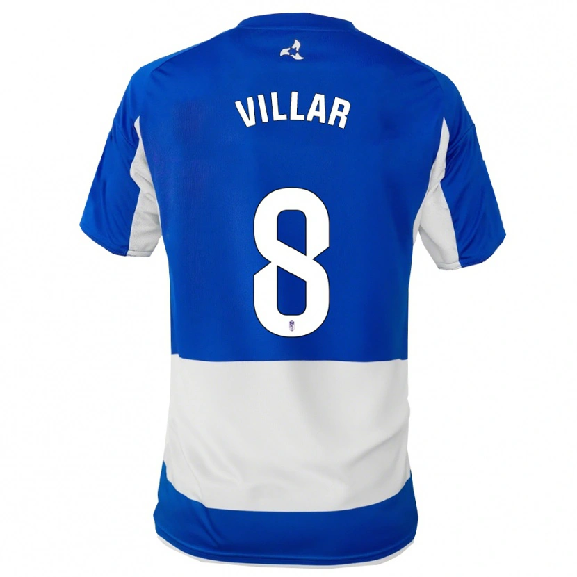 Danxen Kid Gonzalo Villar #8 Blue White Away Jersey 2025/26 T-Shirt