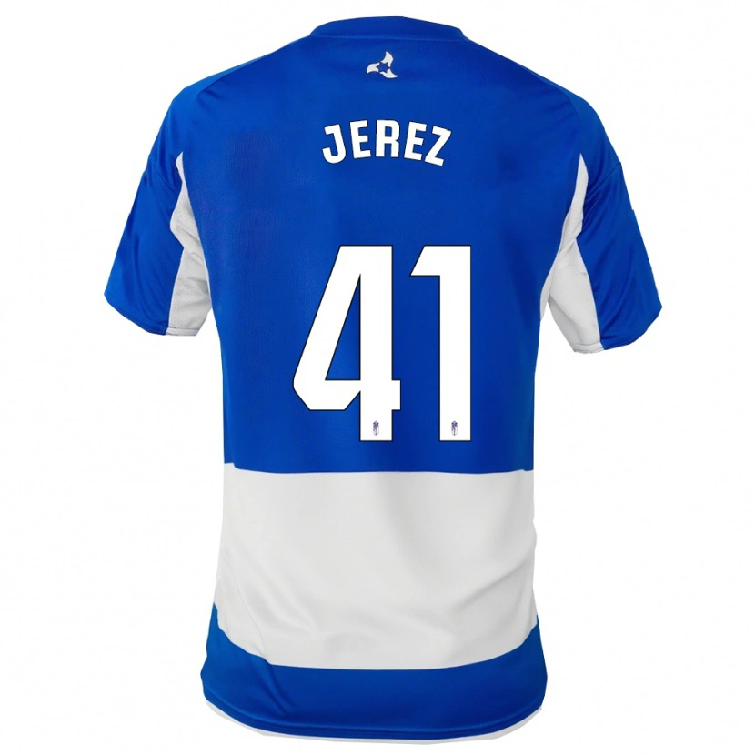 Danxen Kid Adrián Jerez #41 Blue White Away Jersey 2025/26 T-Shirt