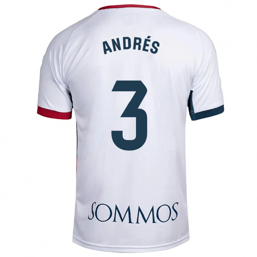 Danxen Kid Joel Andrés #3 White Red Away Jersey 2025/26 T-Shirt