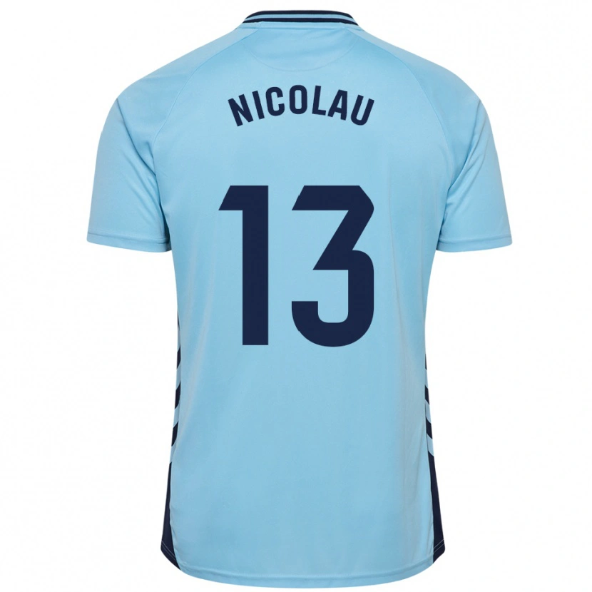 Danxen Kid Nacho Nicolau #13 Sky Blue Away Jersey 2025/26 T-Shirt