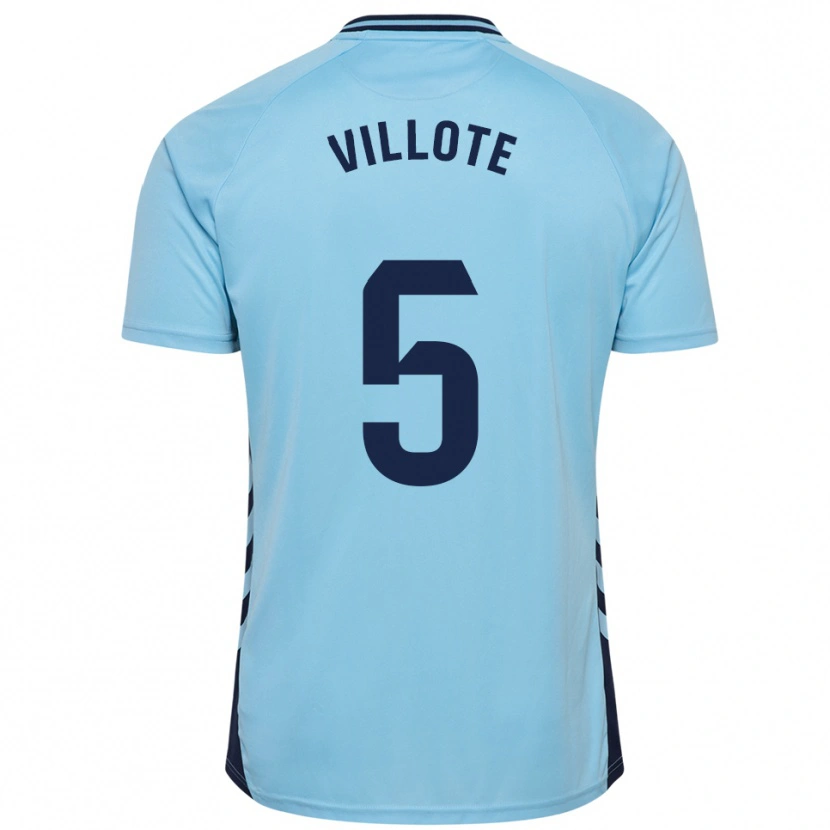 Danxen Kid Víctor Villote #5 Sky Blue Away Jersey 2025/26 T-Shirt