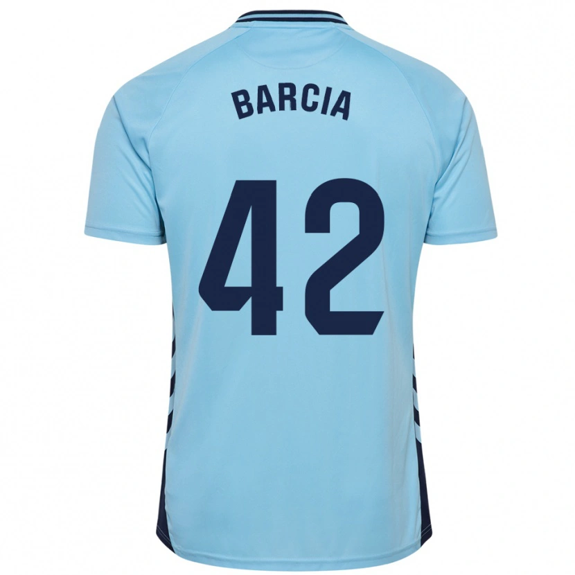Danxen Kid Sergio Barcia #42 Sky Blue Away Jersey 2025/26 T-Shirt
