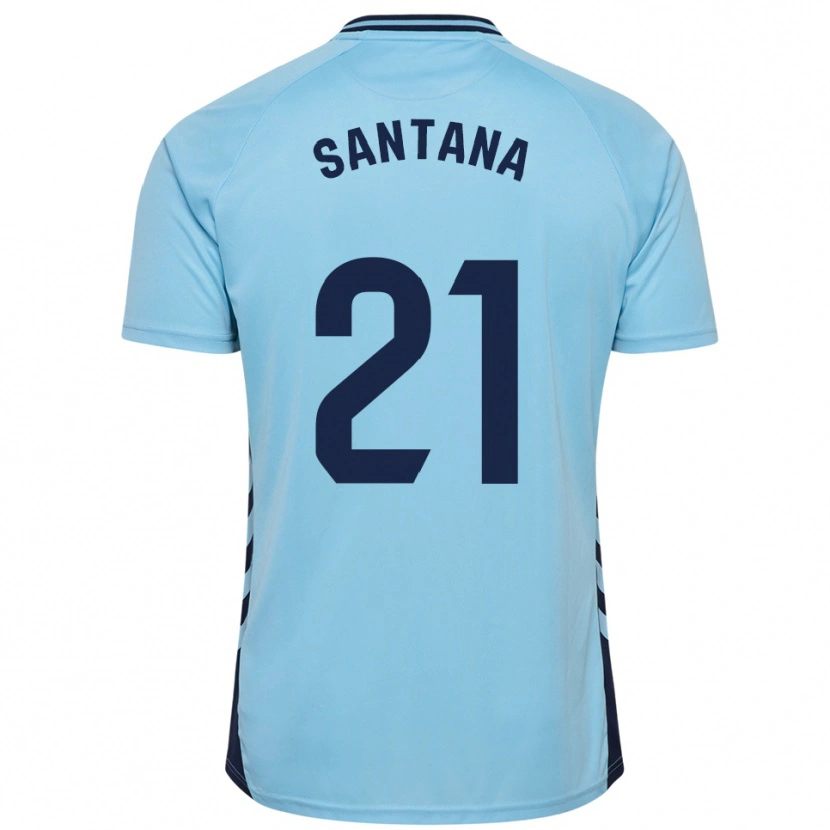Danxen Kid Yadam Santana #21 Sky Blue Away Jersey 2025/26 T-Shirt