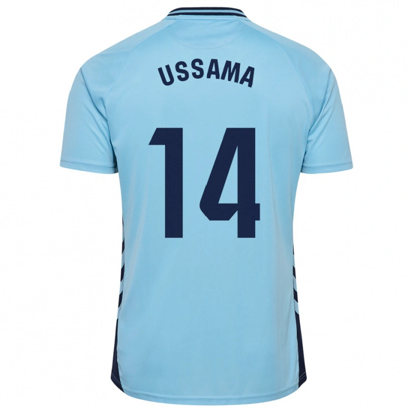Danxen Kid Ussama #14 Sky Blue Away Jersey 2025/26 T-Shirt